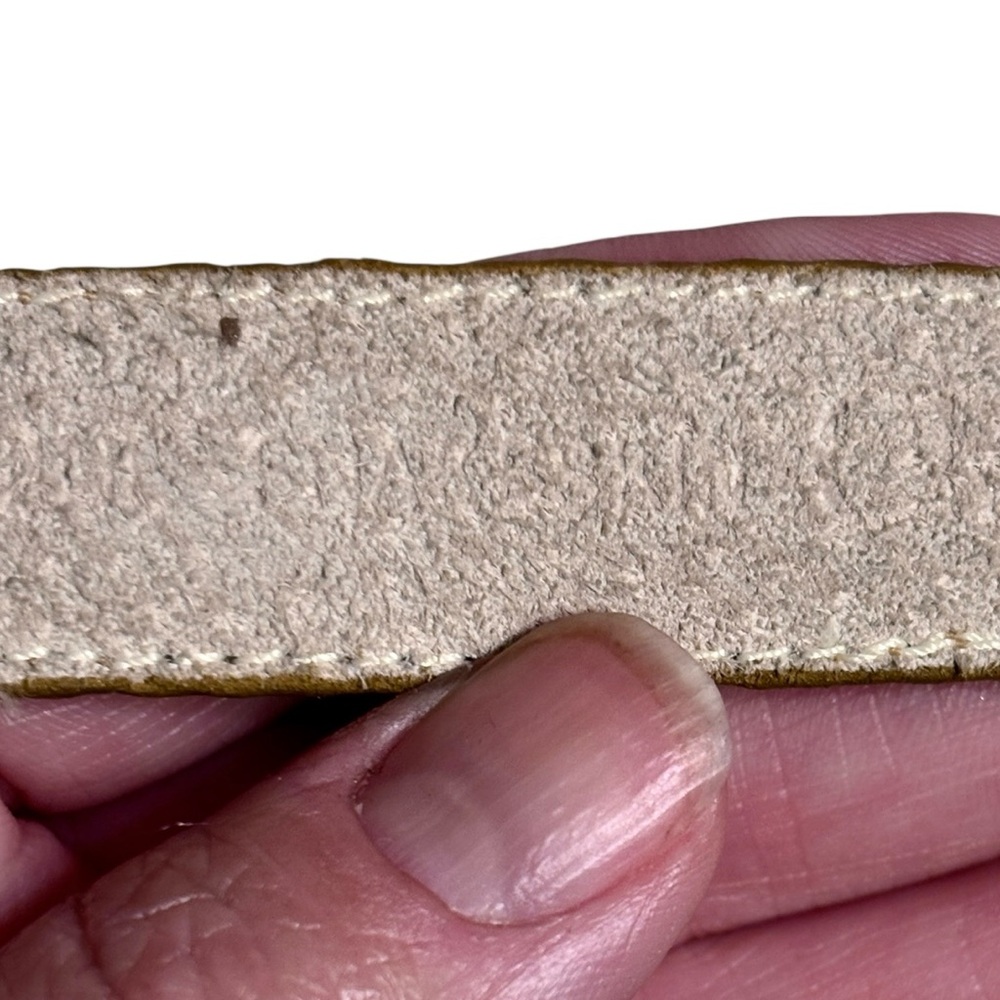 DIOR Gold Snakeskin Belt Gold Hardware Size SM VINTAGE - Picture 5 of 9